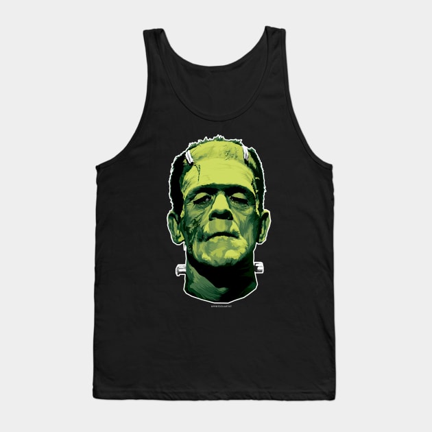 The Monster (Classic Greens Version) Tank Top by pentoolarts